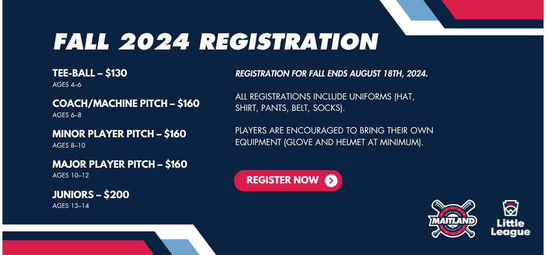 Fall 2024 Registration is Live!